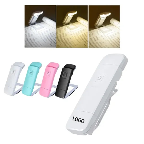 USB Charge Mini Night Light Book Clip Lamp