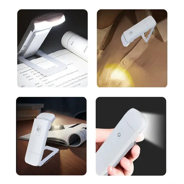 USB Charge Mini Night Light Book Clip Lamp
