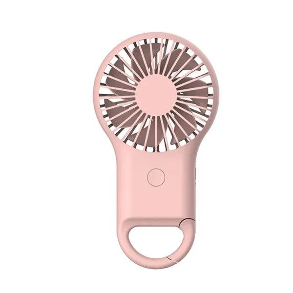 Rechargeable Handheld Fan With Carabiner