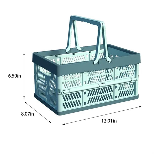 Portable stackable storage container picnic shopping basket