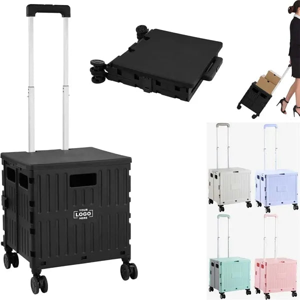 4 Rotate Wheels Folding Utility Cart