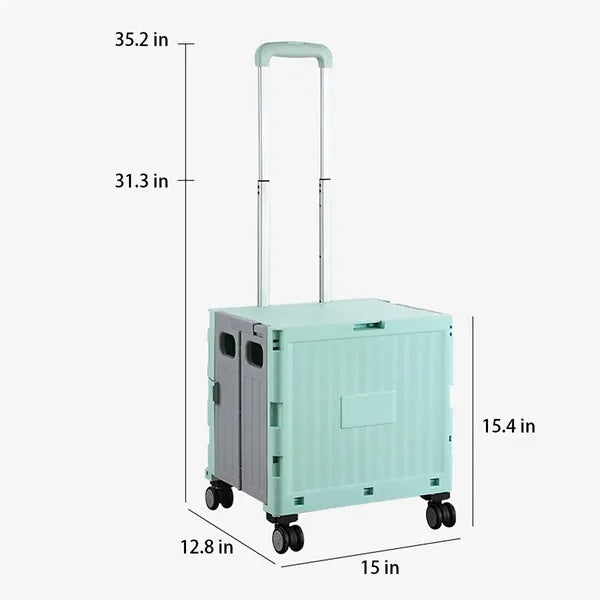 4 Rotate Wheels Folding Utility Cart