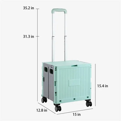 4 Rotate Wheels Folding Utility Cart