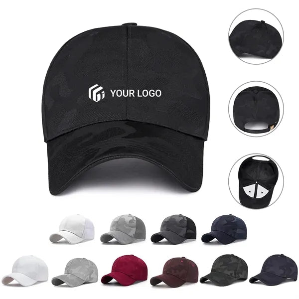 Outdoor casual simple camouflage sun visor baseball cap
