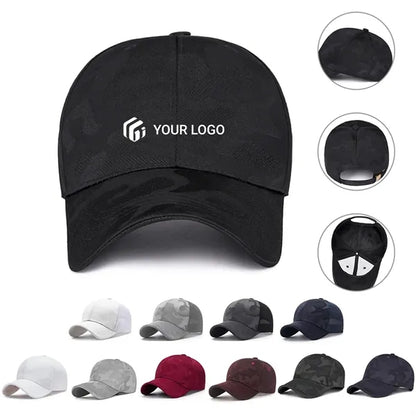 Outdoor casual simple camouflage sun visor baseball cap