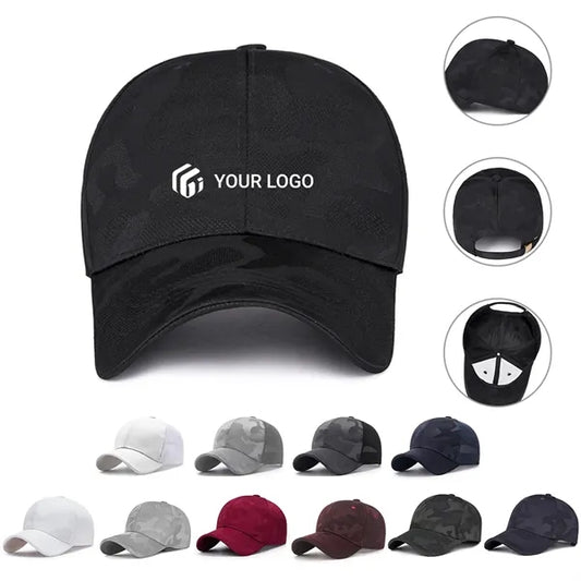 Outdoor casual simple camouflage sun visor baseball cap