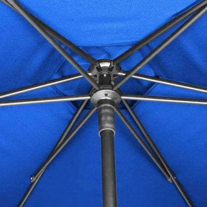 7' Heavy-Duty Aluminum Market Umbrella With 6 Panels