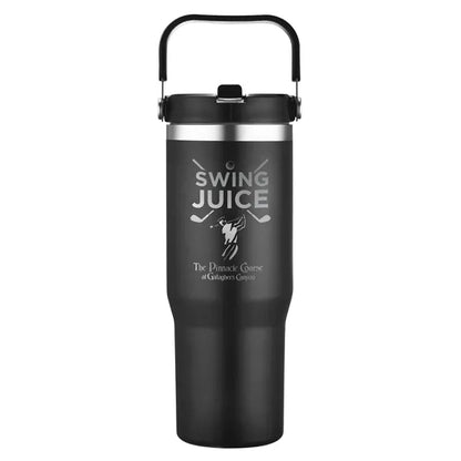 30 oz. Vacuum Travel Mug with Carrier Handle