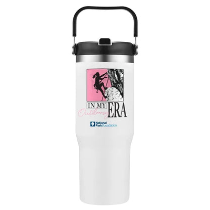 30 oz. Vacuum Travel Mug with Carrier Handle