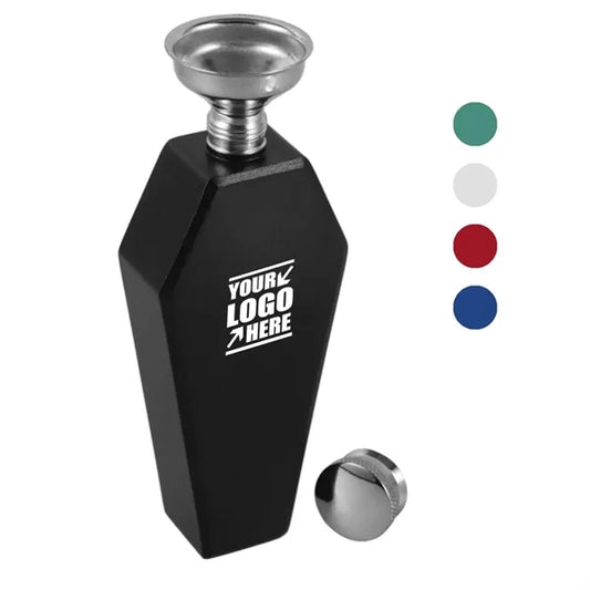 Small Coffin Flask Portable Stainless Steel