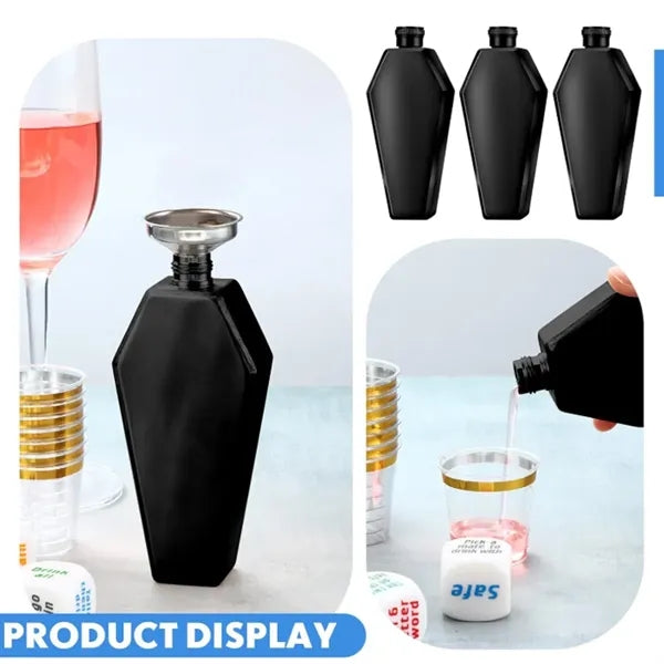 Small Coffin Flask Portable Stainless Steel
