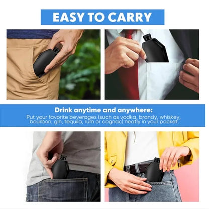 Small Coffin Flask Portable Stainless Steel