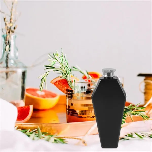 Small Coffin Flask Portable Stainless Steel