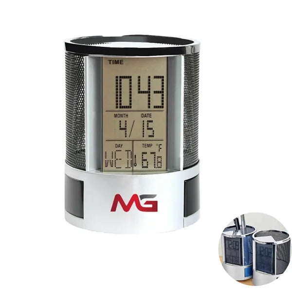 Clock Pen Holder
