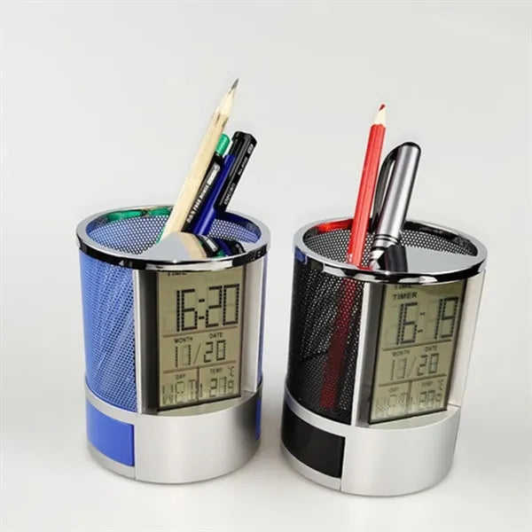 Clock Pen Holder
