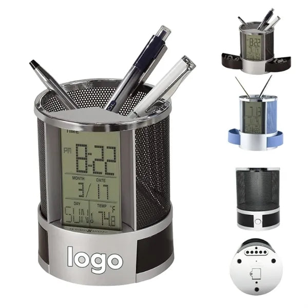 Clock Pen Holder