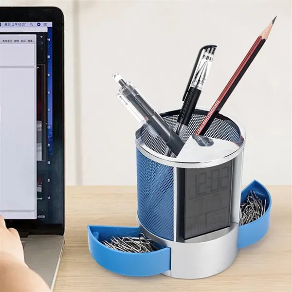 Clock Pen Holder