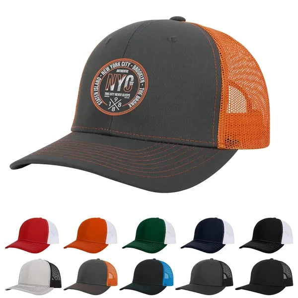 112 Style 6 Panel Snapback Trucker Cap