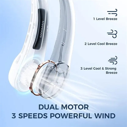 USB Rechargeable Bladeless Neck Fan