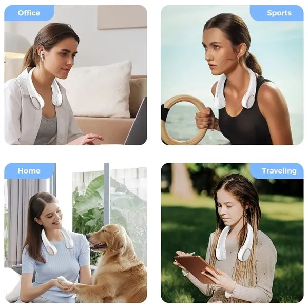 USB Rechargeable Bladeless Neck Fan