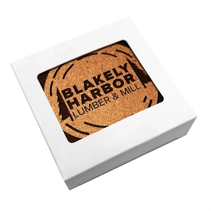 Cork Wood Coaster set of 4