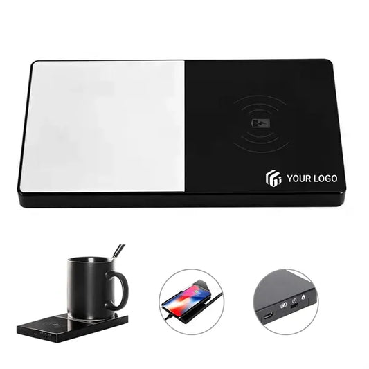 2 in 1 Wireless Fast Charger Temperature Heating Coaster