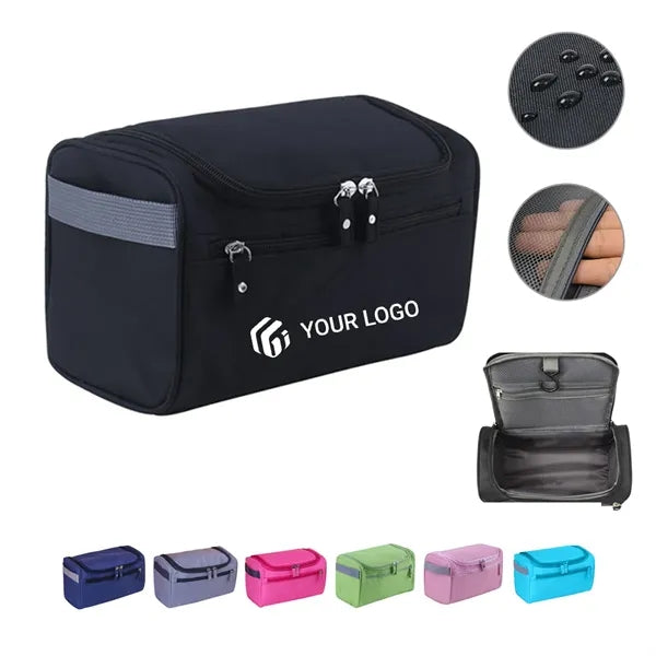 Multifunctional portable travel toiletries cosmetics bag