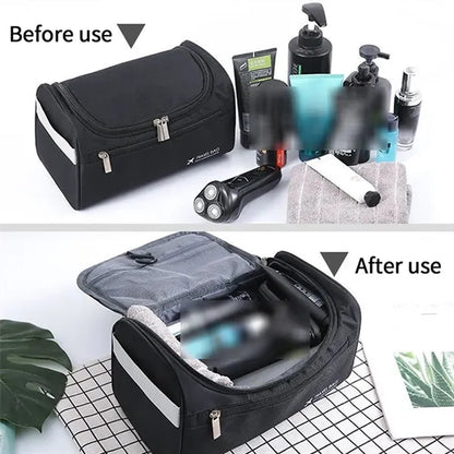 Multifunctional portable travel toiletries cosmetics bag