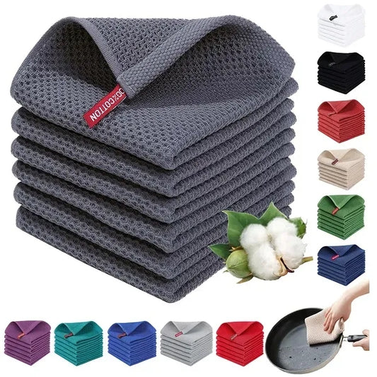 Cotton Waffle Weave Kitchen Dish Cloth