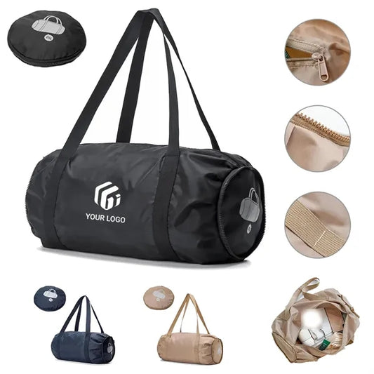 Large lightweight foldable duffle sports gym travel bag