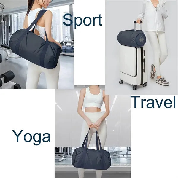 Large lightweight foldable duffle sports gym travel bag