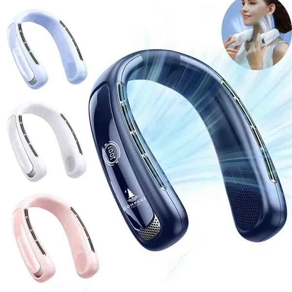 Portable USB Rechargeable Neck Fan