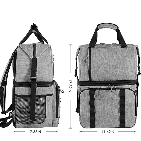 Large Double Layer Waterproof Box Proof Cooler Backpack