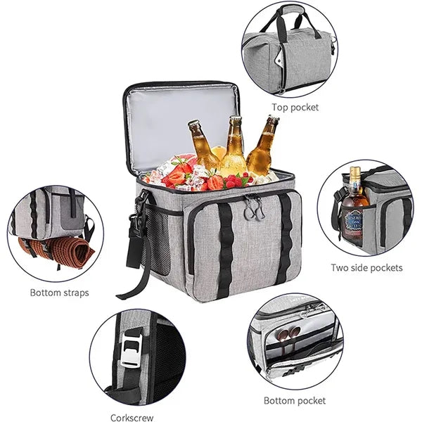Large Double Layer Waterproof Box Proof Cooler Backpack