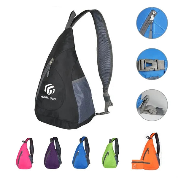 Outdoor travel shopping foldable shoulder crossbody bag