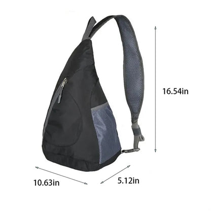 Outdoor travel shopping foldable shoulder crossbody bag
