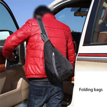 Outdoor travel shopping foldable shoulder crossbody bag
