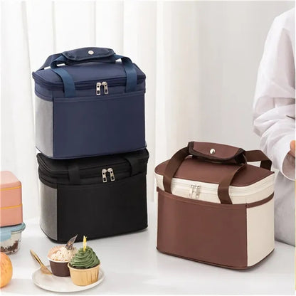 Office picnic portable large cooler box insulated lunch bag