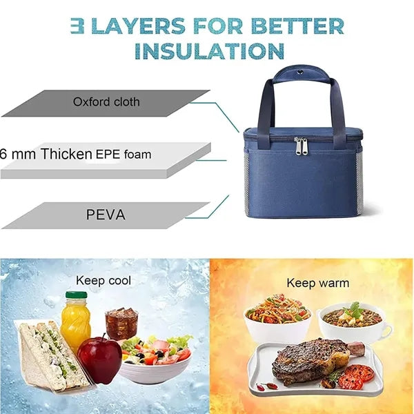 Office picnic portable large cooler box insulated lunch bag