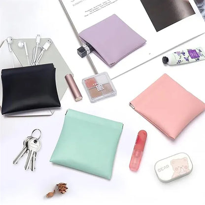 Snap Closure Organizer Pouch Pocket Cosmetic Storage Bags