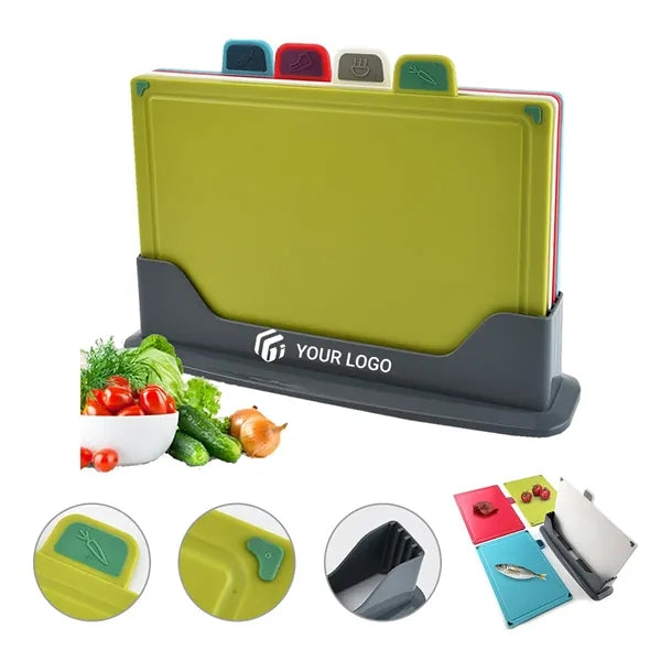 4pcs bpa-free non toxic chopping mat kitchen cutting board