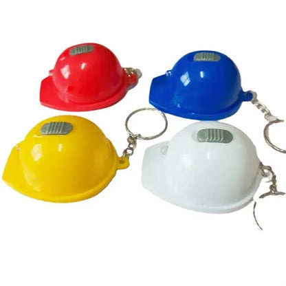 Mini Flashlight Bottle Opener Small Safety Hat Keychain