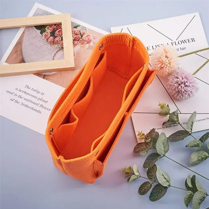 Multifunctional travel hand-held felt storage makeup bag