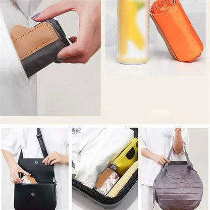 Foldable Portable Accordion Shopping Tote Bag