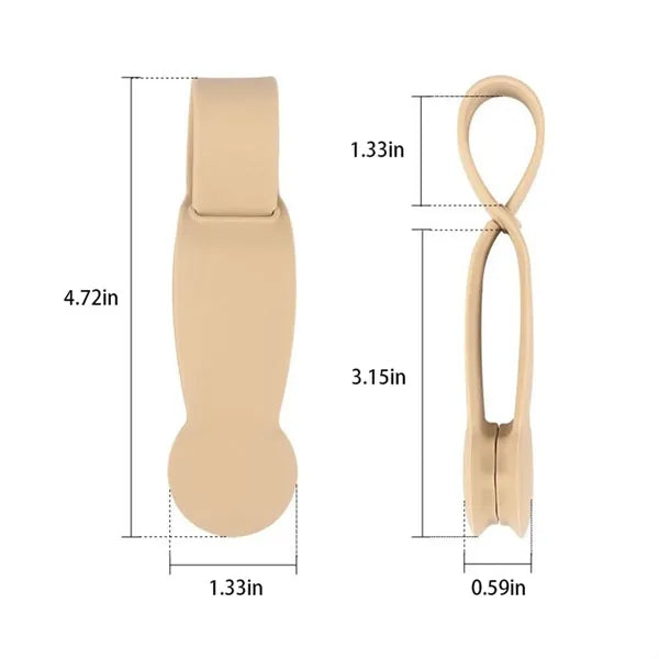 Magnetic portable outdoor travel beach silicone hat clip
