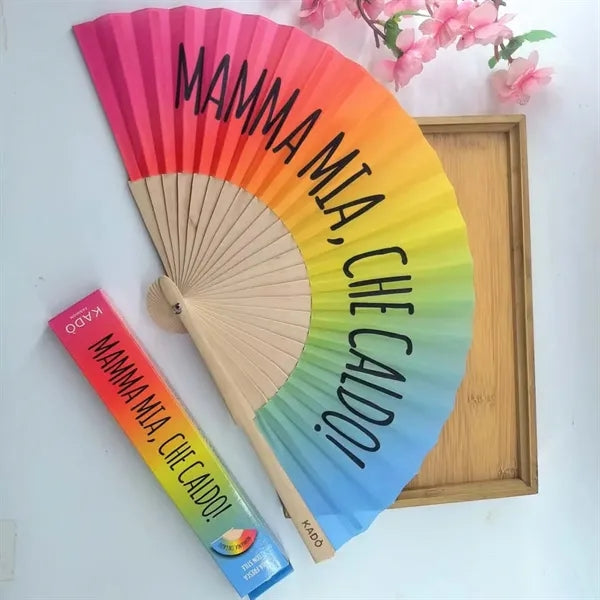 Fabric Bamboo Hand Fan