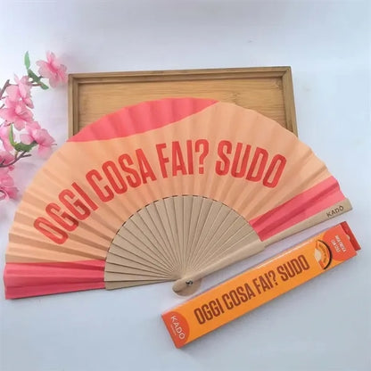 Fabric Bamboo Hand Fan
