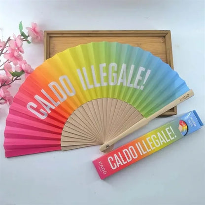 Fabric Bamboo Hand Fan