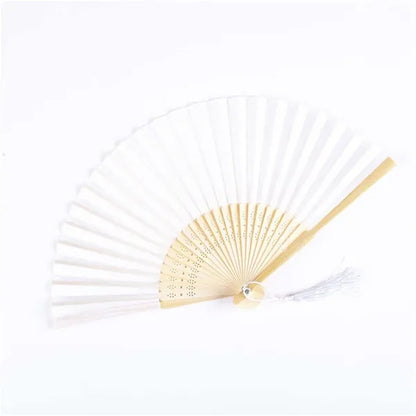 Fabric Bamboo Hand Fan