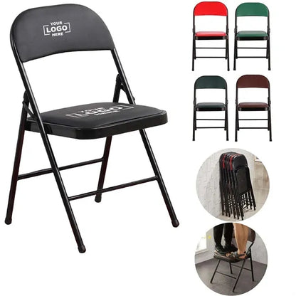 Furniture Padded Faux Leather Metal Desk Chair